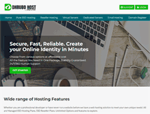 Tablet Screenshot of dhrubohost.com